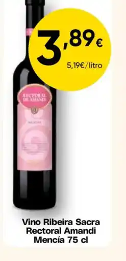 FROIZ RECTORAL AMANDI Vino Ribeira Sacra Mencía oferta