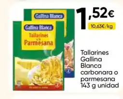 FROIZ GALLINA BLANCA Tallarines carbonara o parmesana oferta