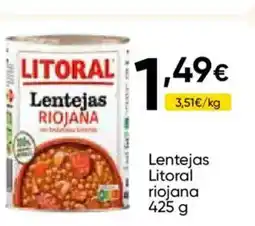 FROIZ LITORAL Lentejas riojana oferta