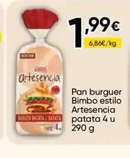 FROIZ BIMBO Pan burguer estilo Artesencia patata oferta
