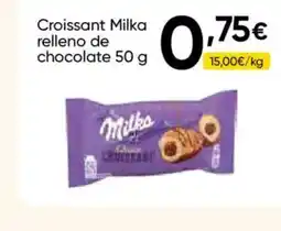 FROIZ MILKA Croissant relleno de chocolate oferta