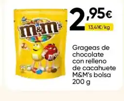 FROIZ M&M'S Grageas de chocolate con relleno de cacahuete bolsa oferta