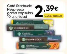 FROIZ STARBUCKS Café Nespresso gama cápsulas oferta