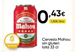 FROIZ MAHOU Cerveza sin gluten lata oferta