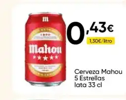 FROIZ MAHOU Cerveza 5 Estrellas lata oferta