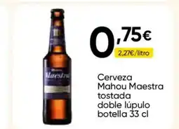 FROIZ MAHOU MAESTRA Cerveza tostada doble lúpulo botella oferta