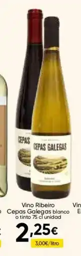 FROIZ CEPAS GALEGAS Vino Ribeiro blanco o tinto oferta