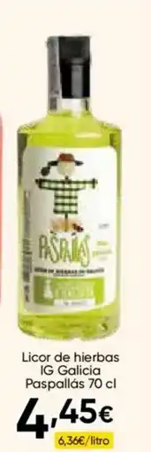 FROIZ PASPALLÁS Licor de hierbas IG Galicia oferta