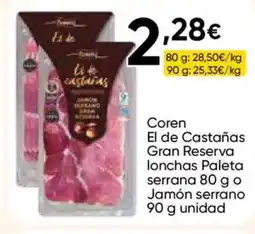 FROIZ COREN El de Castañas Gran Reserva lonchas Paleta serrana o Jamón serrano oferta