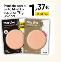 FROIZ Paté de oca o pato superior oferta