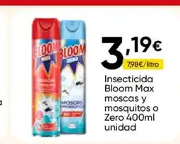 FROIZ BLOOM Insecticida Max moscas y mosquitos o Zero oferta