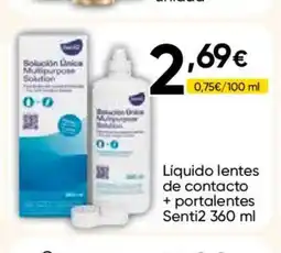 FROIZ SENTI2 Liquido lentes de contacto + portalentes oferta