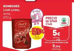SPAR LINDT LINDOR Bombones oferta