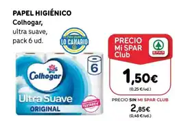 SPAR COLHOGAR Papel higiénico oferta