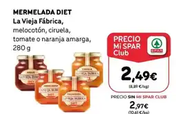 SPAR LA VIEJA FÁBRICA Mermelada diet oferta