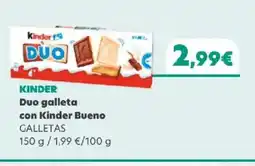 SPAR KINDER Duo galleta con Kinder Bueno oferta