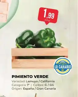 SPAR Pimiento verde oferta