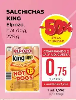 SPAR ELPOZO Salchichas king oferta