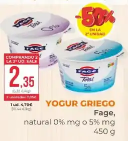 SPAR FAGE Yogur griego oferta
