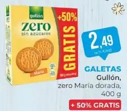 SPAR GULLÓN Galetas zero María dorada oferta