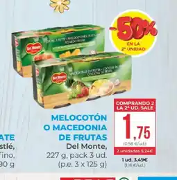 SPAR DEL MONTE Melocotón o macedonia de frutas oferta