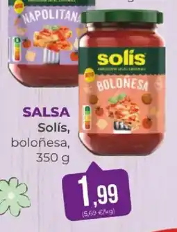 SPAR SALSA Solís boloñesa oferta