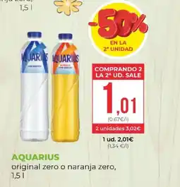 SPAR AQUARIUS original zero o naranja zero oferta