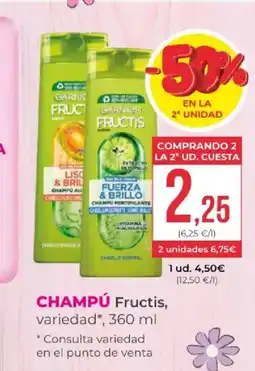 SPAR FRUCTIS Champú oferta