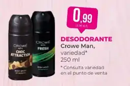 SPAR CROWE MAN Desodorante oferta