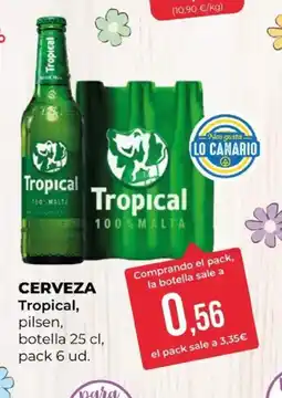 SPAR TROPICAL Cerveza oferta