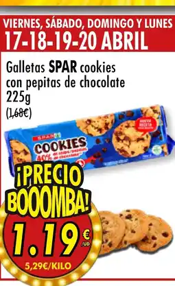 Spar Express SPAR Galletas cookies con pepitas de chocolate oferta