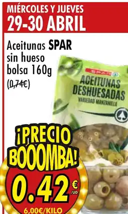 Spar Express SPAR Aceitunas sin hueso bolsa oferta