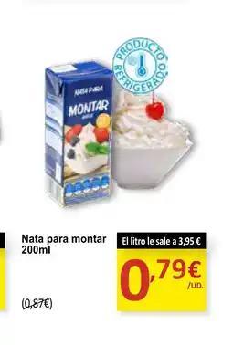 Spar Express Nata para montar oferta