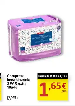 Spar Express SPAR Compresa incontinencia oferta