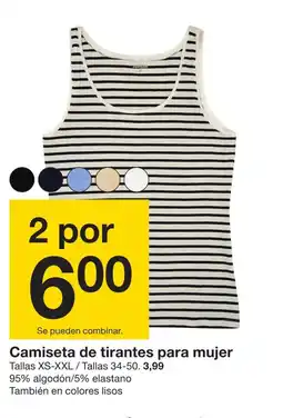 Zeeman Camiseta de tirantes para mujer oferta