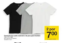 Zeeman Camiseta de cuello redondo o de pico para hombre oferta