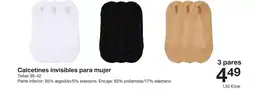 Zeeman Calcetines invisibles para mujer oferta