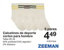 Zeeman Calcetines de deporte cortos para hombre oferta