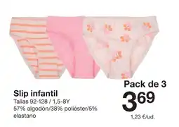 Zeeman Slip infantil oferta