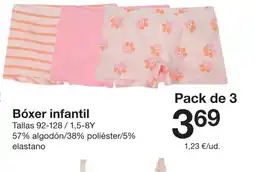 Zeeman Bóxer infantil oferta