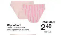Zeeman Slip infantil oferta