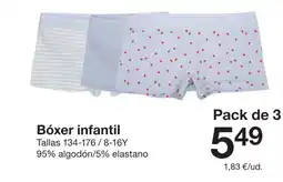Zeeman Bóxer infantil oferta