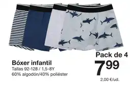 Zeeman Bóxer infantil oferta