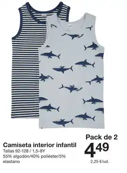 Zeeman Camiseta interior infantil oferta