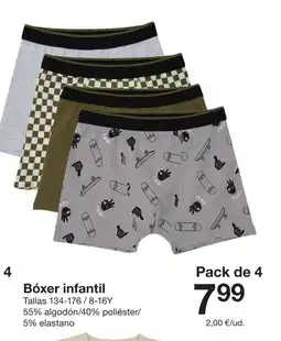 Zeeman Bóxer infantil oferta