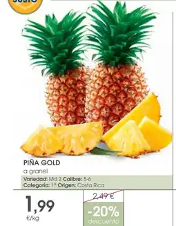 Supermercados Plaza Piña gold oferta