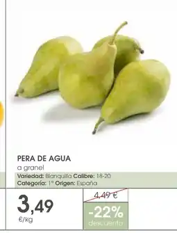 Supermercados Plaza Pera de agua oferta