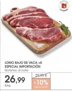 Supermercados Plaza Lomo bajo de vaca +8 especial importación oferta