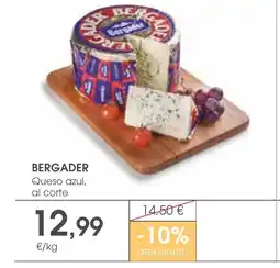 Supermercados Plaza BERGADER Queso azul, al corte oferta