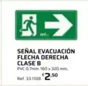 Coferdroza Senal evacuacion flecha derecha clase b oferta